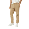Stone - Front - Burton Mens Regular Chinos