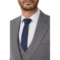 Navy-Pink - Front - Burton Mens Spotted Slim Tie