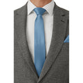 Blue - Side - Burton Mens Tie & Pocket Square Set