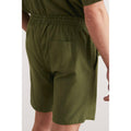 Khaki - Back - Burton Mens Linen Shorts