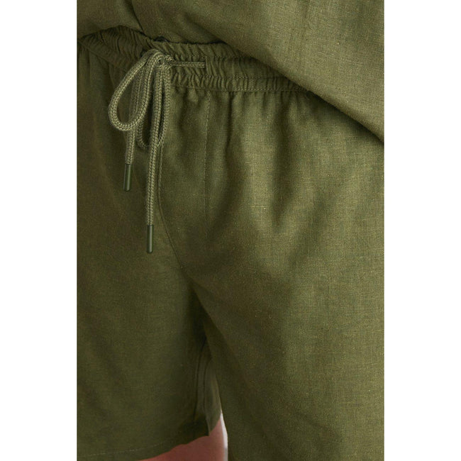 Khaki - Lifestyle - Burton Mens Linen Shorts