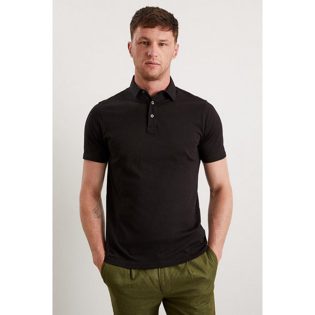 Black - Side - Burton Mens Regular Polo Shirt