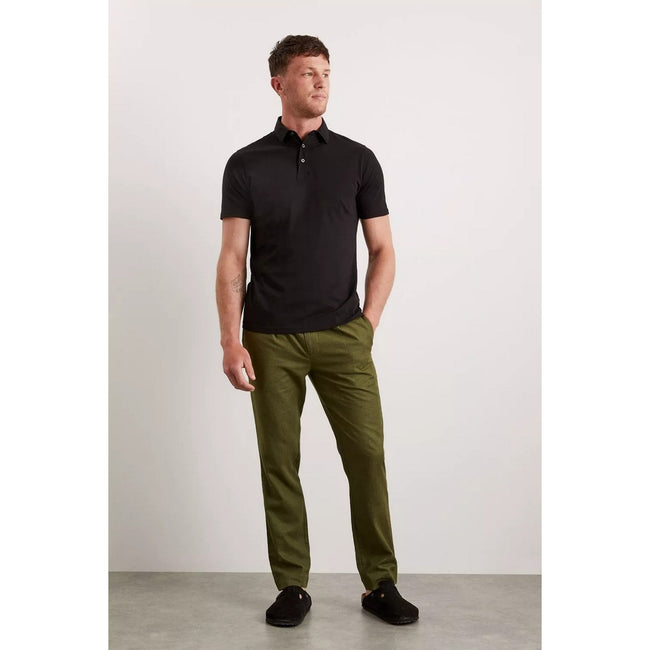 Black - Pack Shot - Burton Mens Regular Polo Shirt