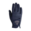 Navy - Front - Hy Childrens-Kids Cadiz Riding Gloves