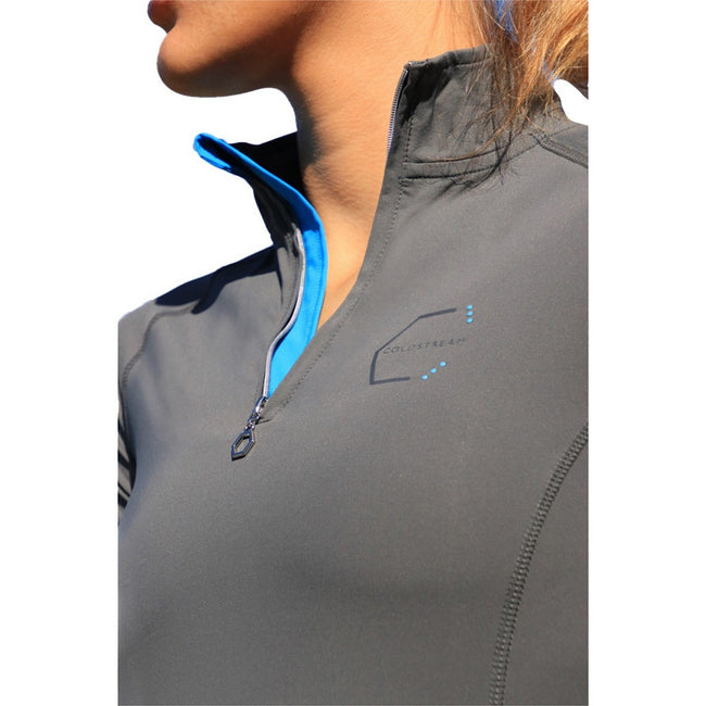 Gray - Side - Coldstream Womens-Ladies Midlem Short-Sleeved Base Layer Top