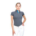 Gray - Front - Coldstream Womens-Ladies Midlem Short-Sleeved Base Layer Top