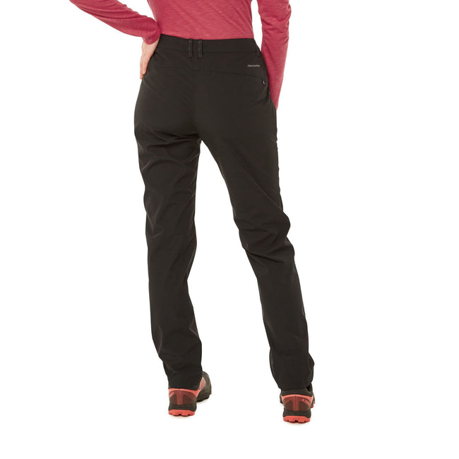 Black - Side - Craghoppers Womens-Ladies Kiwi Pro Softshell Pants