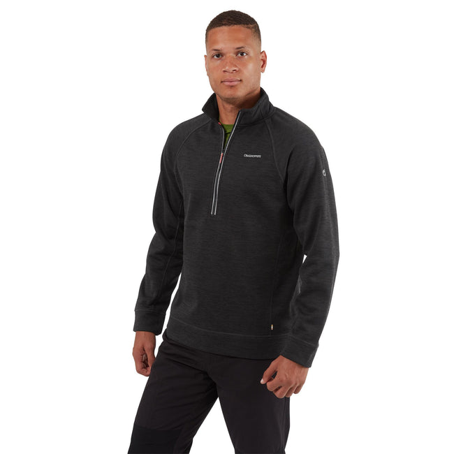 Black - Back - Craghoppers Mens Stromer Half Zip Fleece