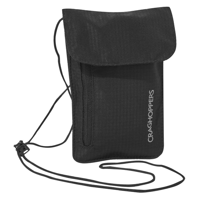 Black - Front - Craghoppers Neck Pouch