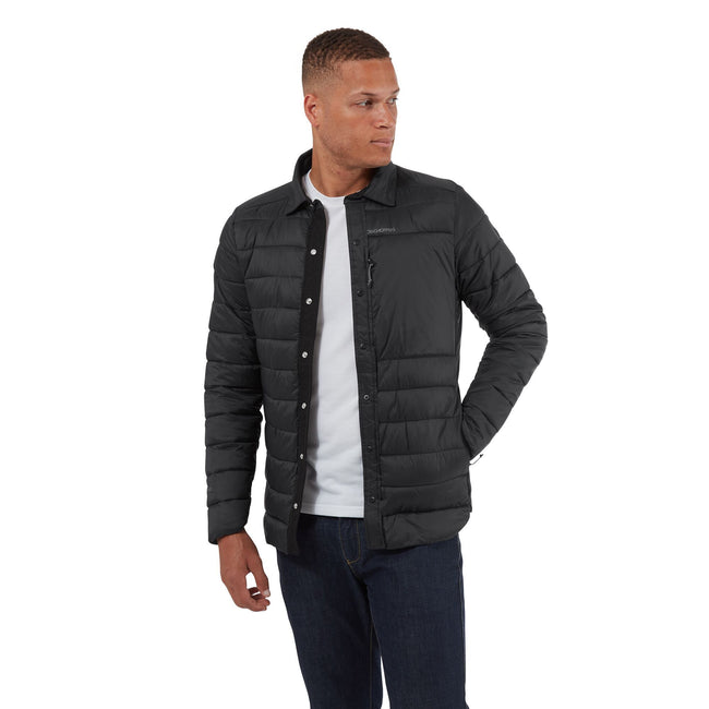 Black - Back - Craghoppers Mens Aldez Padded Jacket
