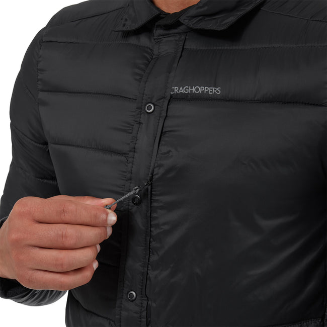 Black - Pack Shot - Craghoppers Mens Aldez Padded Jacket