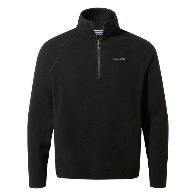 Black - Front - Craghoppers Mens Canton Half Zip Fleece Top