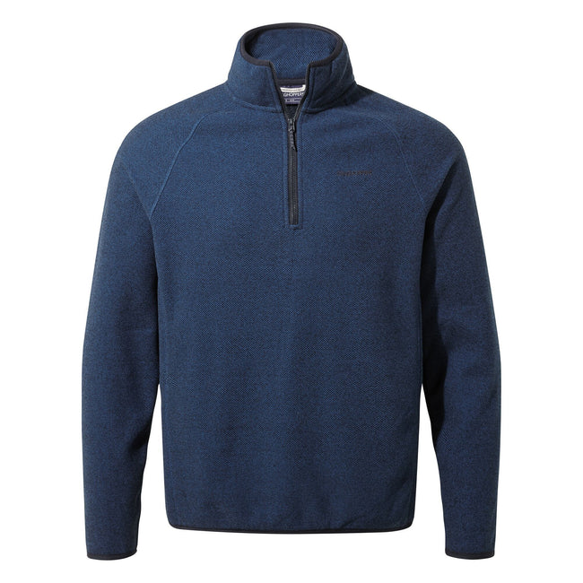 Deep Blue - Front - Craghoppers Mens Canton Half Zip Fleece Top