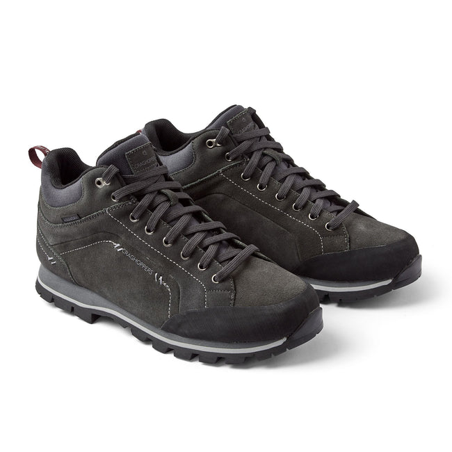 Dark Grey - Lifestyle - Craghoppers Mens Onega Suede Sneakers