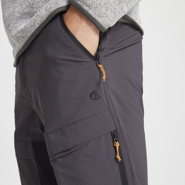 Black Pepper-Black - Pack Shot - Craghoppers Mens Kiwi Pro Pants