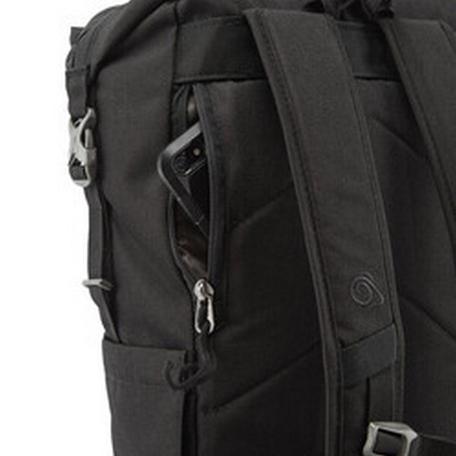Black - Side - Craghoppers Kiwi Classic Roll Top Knapsack
