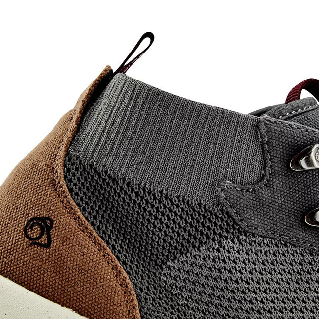 Gray-Brown Tan - Pack Shot - Craghoppers Mens Eco-Lite Sneakers