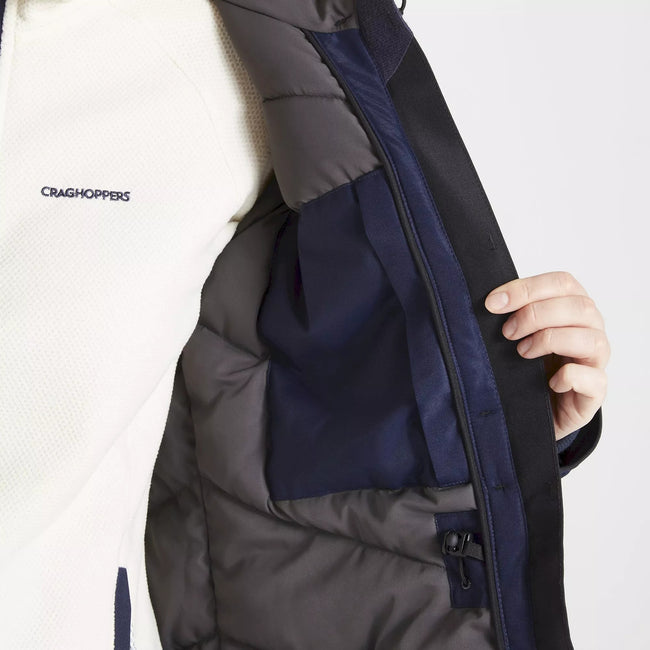 Blue Navy - Pack Shot - Craghoppers Womens-Ladies Bronn Waterproof Jacket