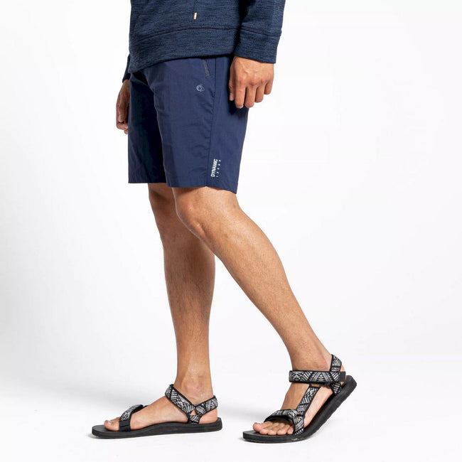 Blue Navy - Close up - Craghoppers Mens Dynamic Pro Shorts