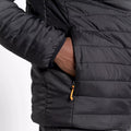 Black - Close up - Craghoppers Mens Compresslite VI Padded Jacket