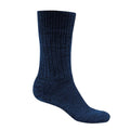 Dark Navy Marl - Front - Craghoppers Womens-Ladies Wool Hiking Socks