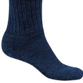 Dark Navy Marl - Side - Craghoppers Womens-Ladies Wool Hiking Socks