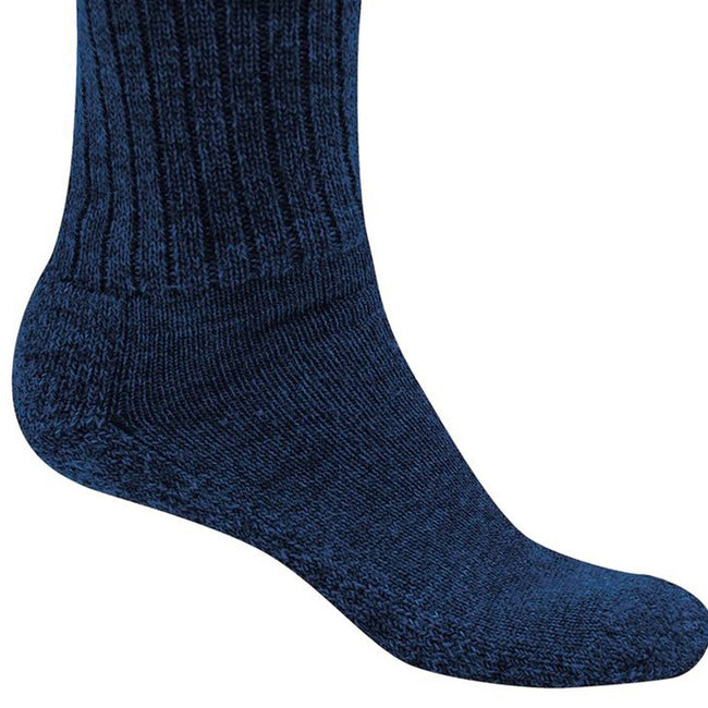 Dark Navy Marl - Side - Craghoppers Womens-Ladies Wool Hiking Socks