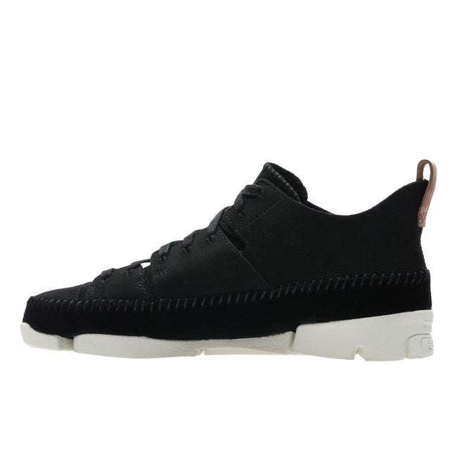 Black - Lifestyle - Clarks Mens Trigenic Flex Leather Sneakers