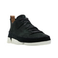 Black - Front - Clarks Mens Trigenic Flex Leather Sneakers