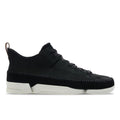 Black - Back - Clarks Womens-Ladies Trigenic Flex Leather Sneakers