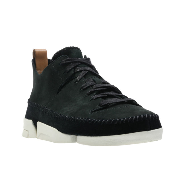Black - Front - Clarks Womens-Ladies Trigenic Flex Leather Sneakers