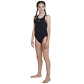 Black - Side - Speedo Girls Medalist One Piece Bathing Suit