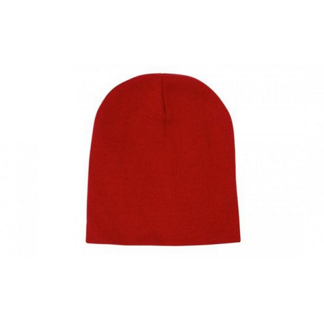 Scarlet Red - Front - Carta Sport Plain Beanie