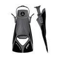 Black-Gray - Back - Aquasphere Zip VX Training Diving Fins