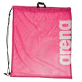 Pink-White - Front - Arena Swim Team Mesh Drawstring Bag