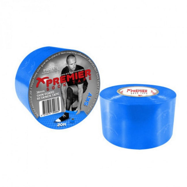 Sky Blue - Front - Premier Shin Guard Tape