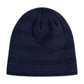 Navy - Back - Canterbury Striped Beanie