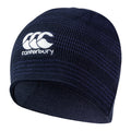 Navy - Side - Canterbury Striped Beanie