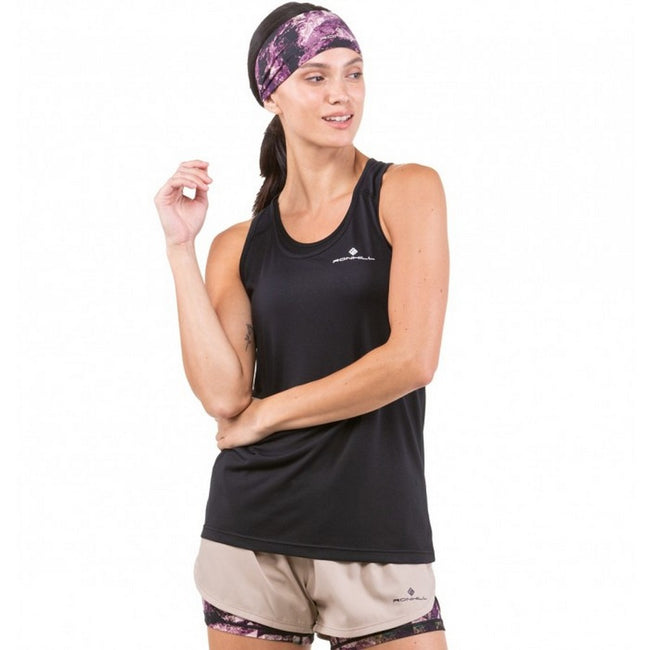 Black - Lifestyle - Ronhill Womens-Ladies Core Tank Top