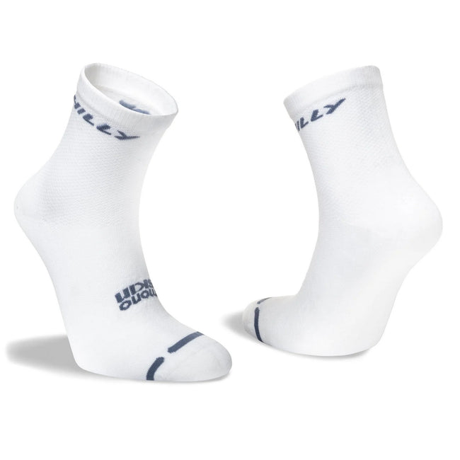 White-Gray - Close up - Hilly Mens Active Ankle Socks