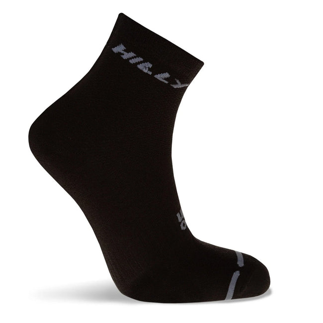 Black-Gray - Pack Shot - Hilly Mens Active Ankle Socks