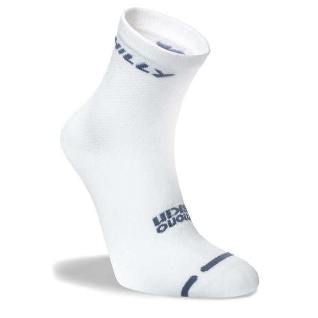 White-Gray - Side - Hilly Mens Active Ankle Socks
