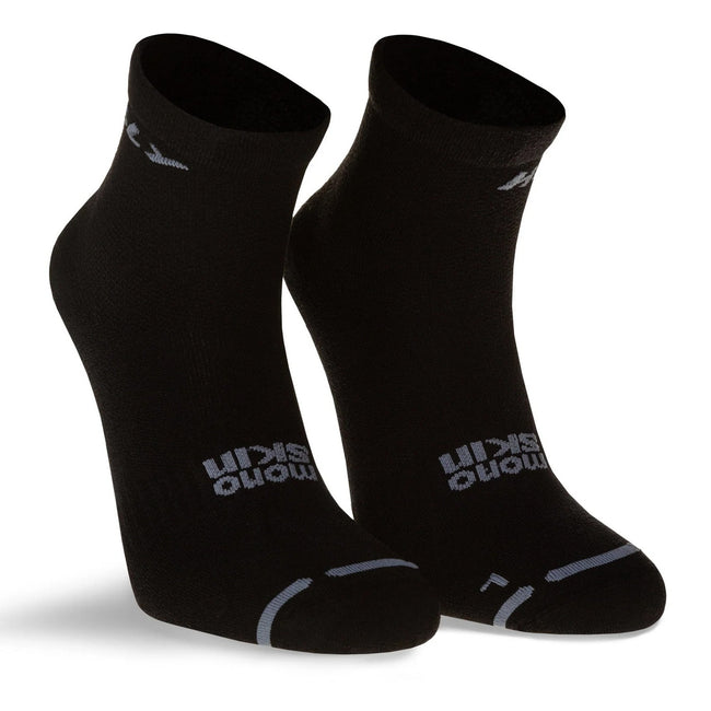 Black-Gray - Front - Hilly Mens Active Ankle Socks