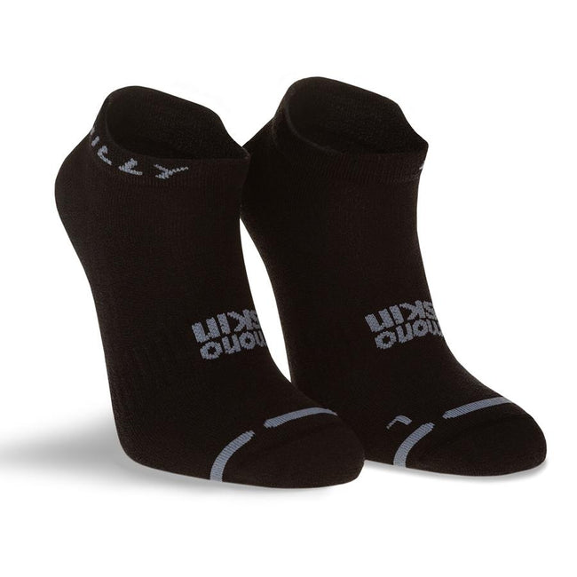 Black-Gray - Front - Hilly Mens Active Socklets