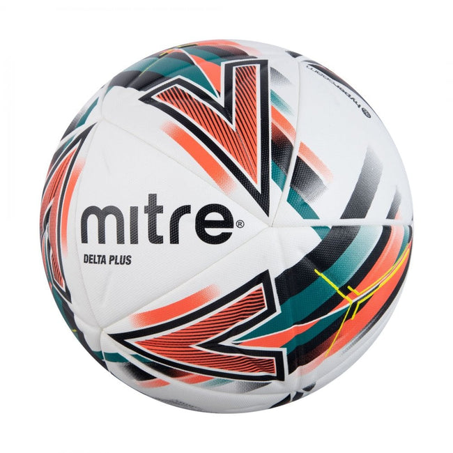 White-Orange-Green - Side - Mitre Delta Plus Soccer Ball