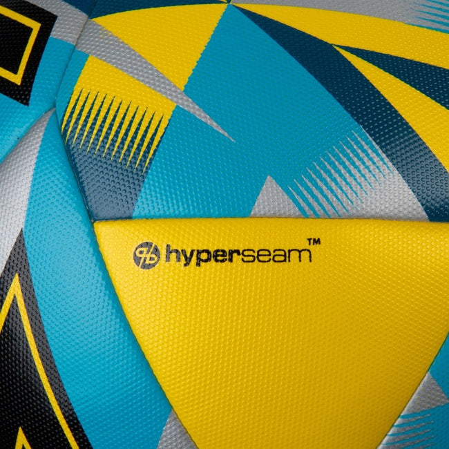 Yellow-Black-Blue - Pack Shot - Mitre Ultimatch Max Soccer Ball