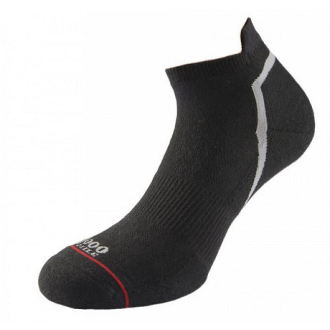 Black - Front - 1000 Mile Womens-Ladies Active Trainer Socks