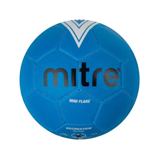 Blue-White - Front - Mitre Flare Mini Football