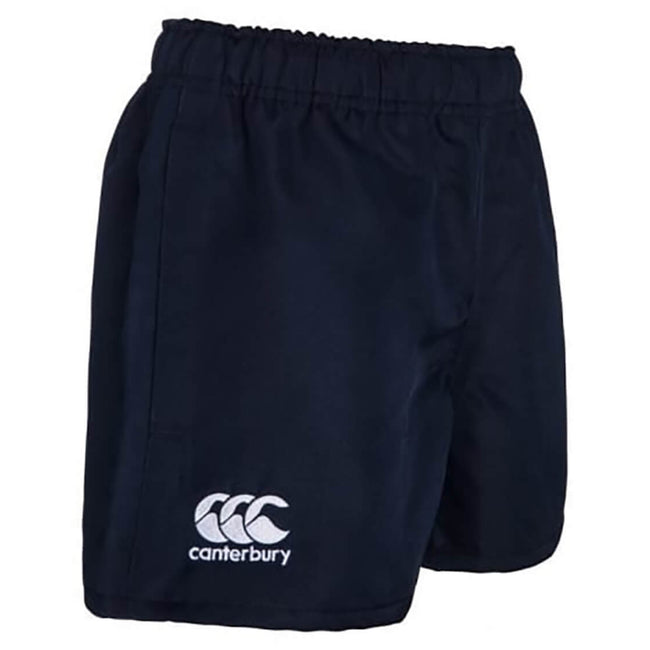 Navy - Side - Canterbury Childrens-Kids Professional Polyester Shorts