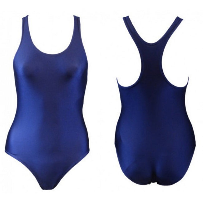 Navy - Front - Zika Girls One Piece Bathing Suit